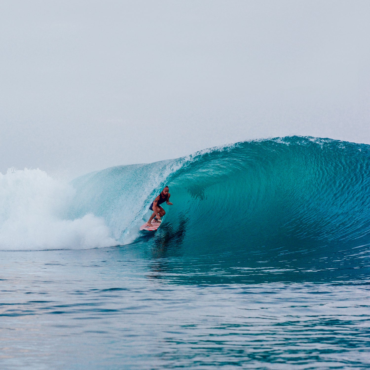 Professional surfer, Kepa Acero, rides a tube for Ûs the Movement