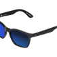 The Barys - Sunglasses in Gloss Black Grey Blue Chrome 