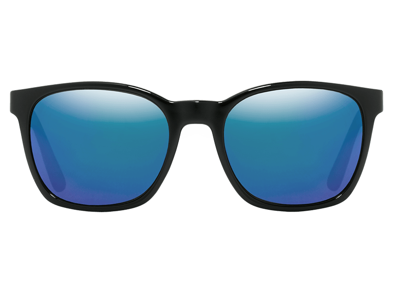 The Barys - Sunglasses in Gloss Black Grey Blue Chrome #gloss-black-grey-blue-chrome