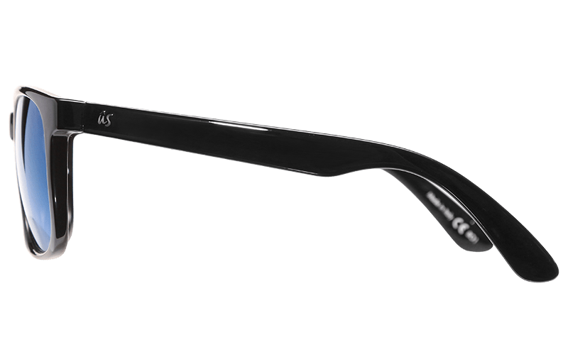 The Barys - Sunglasses in Gloss Black Grey Blue Chrome #gloss-black-grey-blue-chrome