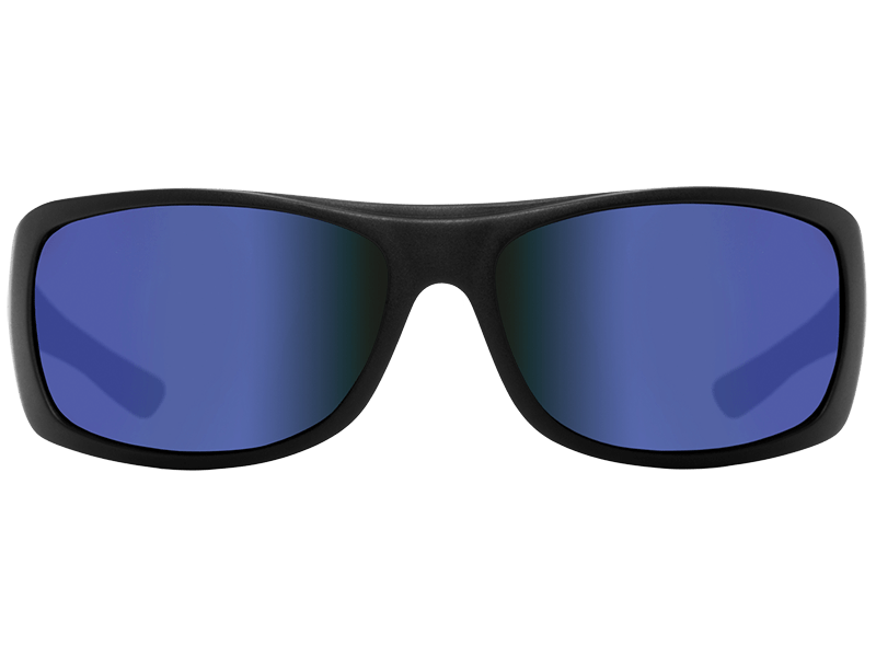 The Carbo - Sunglasses in Matte Black Metallic Blue #matte-black-metallic-blue