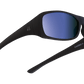 The Carbo - Sunglasses in Matte Black Metallic Blue 