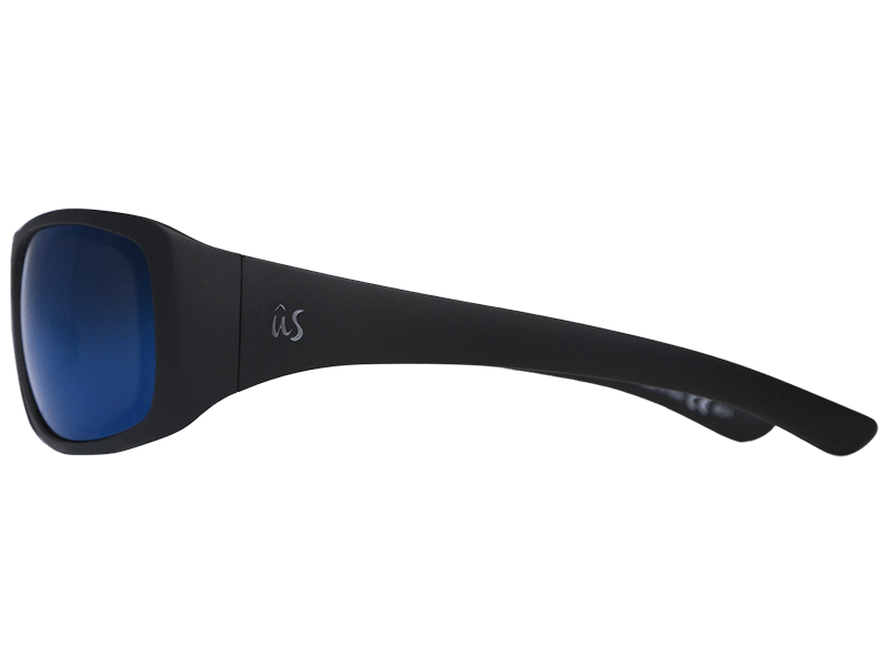 The Carbo - Sunglasses in Matte Black Metallic Blue #matte-black-metallic-blue