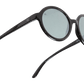 The Iris - Sunglasses in Gloss Black Silver Chrome 