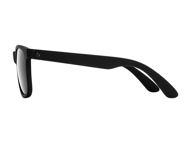 The Maty - Sunglasses in Matte Black Vintage Grey Polarised #matte-black-vintage-grey-polarised
