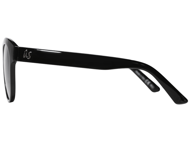 The Nathi - Sunglasses in Gloss Black Vintage Grey #gloss-black-vintage-grey