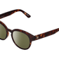 The Nathi - Sunglasses in Gloss Tortoise Shell Grey Gold Chrome 