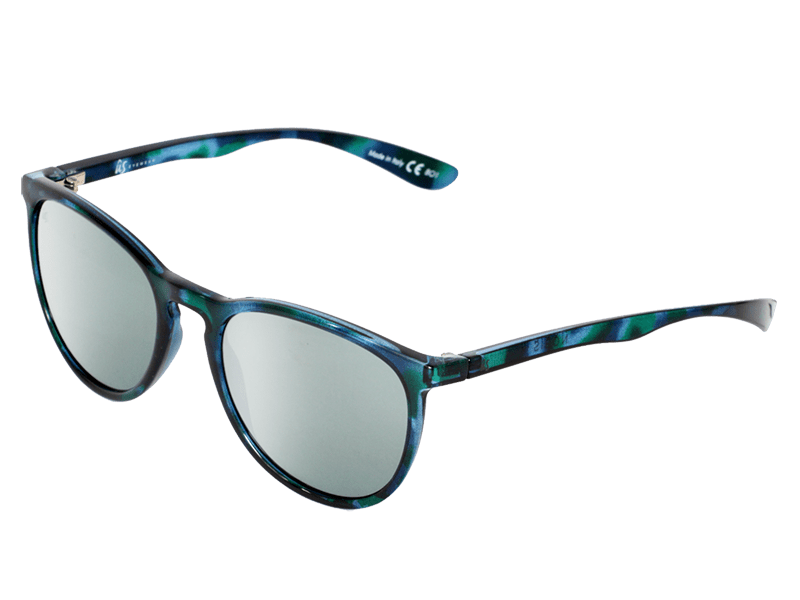 The Nobis - Sunglasses in Gloss Blue Tortoise Shell Grey Chrome #gloss-blue-tortoise-shell-grey-chrome