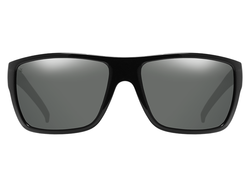 The Tatou - Sunglasses in Gloss Black Grey Polarized #gloss-black-grey-polarized