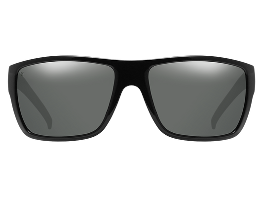 The Tatou - Sunglasses in Gloss Black Grey Polarized #gloss-black-grey-polarized
