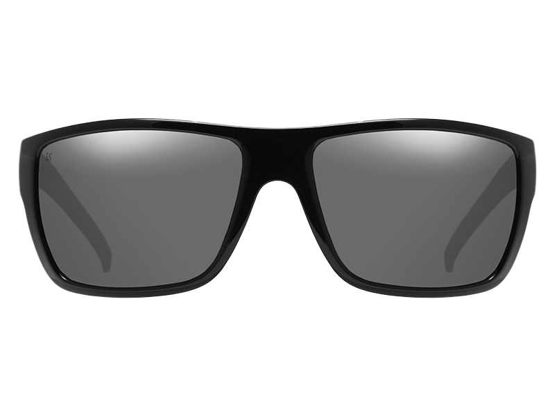 The Tatou - Sunglasses in Gloss Black Grey Silver Chrome #gloss-black-grey-silver-chrome