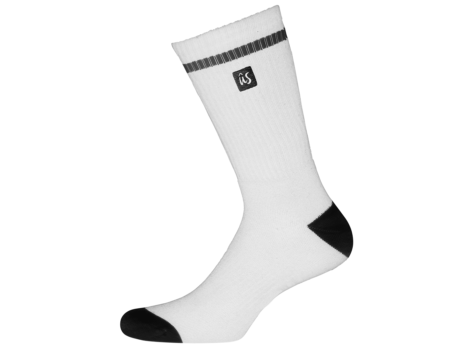 The Dooma Sock in Grass Green #ghost-white