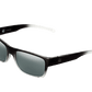 The Argos - Sunglasses in Gloss Black Fade Grey Silver 