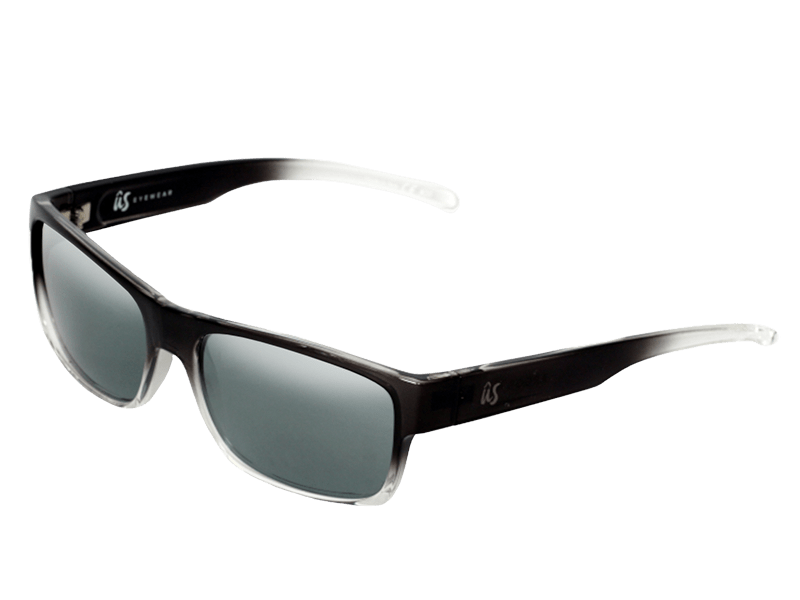 The Argos - Sunglasses in Gloss Black Fade Grey Silver #gloss-black-fade-grey-silver