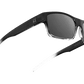 The Argos - Sunglasses in Gloss Black Fade Grey Silver 