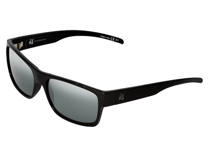 The Argos - Sunglasses in Gloss Black Grey Silver #gloss-black-grey-silver