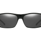 The Argos - Sunglasses in Gloss Black Grey Silver 