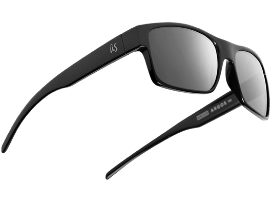 The Argos - Sunglasses in Gloss Black Grey Silver #gloss-black-grey-silver