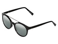 The Calix - Sunglasses in Gloss Black Grey Silver Chrome 