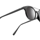The Calix - Sunglasses in Gloss Black Grey Silver Chrome 