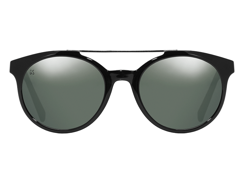 The Calix - Sunglasses in Gloss Black Vintage Grey #gloss-black-vintage-grey