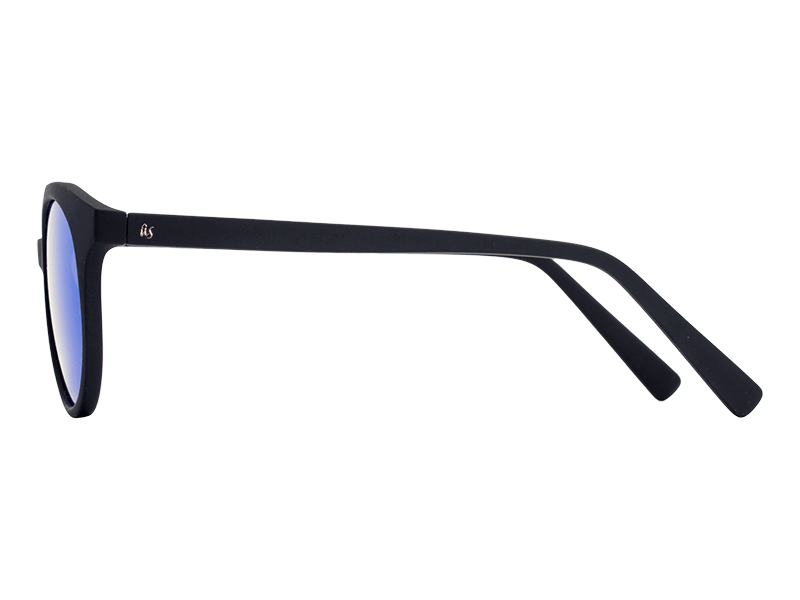 The Calix - Sunglasses in Matte Black Grey Blue Chrome #matte-black-grey-blue-chrome