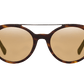 The Calix - Sunglasses in Matte Tortoise Shell Grey Gold 
