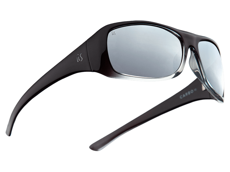 The Carbo - Sunglasses in Gloss Black Fade Silver #gloss-black-fade-silver