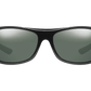 The Carbo - Sunglasses in Gloss Black Polarised Vintage Grey 