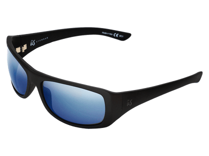 The Carbo - Sunglasses in Matte Black Metallic Blue 