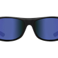 The Carbo - Sunglasses in Matte Black Metallic Blue 
