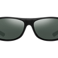 The Carbo - Sunglasses in Matte Black Polarised Grey 