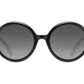 The Iris - Sunglasses in Gloss Black Silver Chrome 