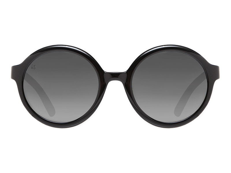 The Iris - Sunglasses in Gloss Black Silver Chrome #gloss-black-silver-chrome