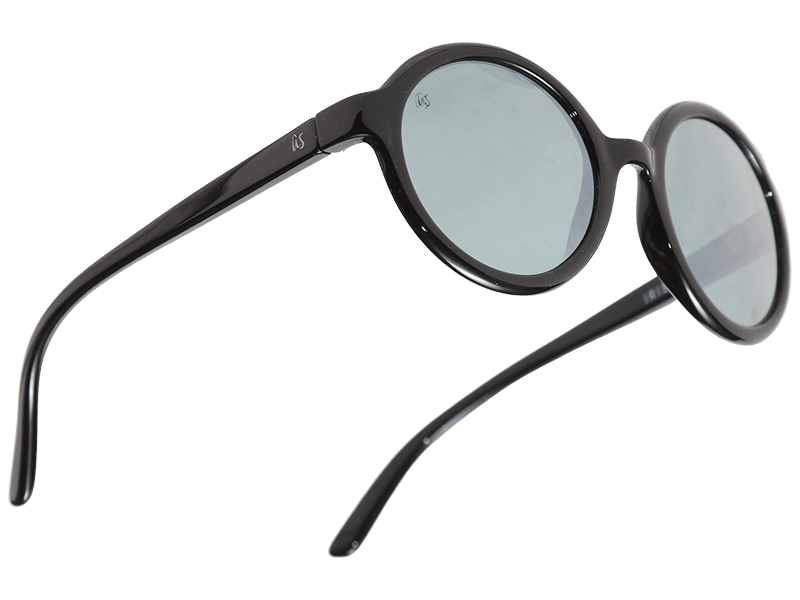 The Iris - Sunglasses in Gloss Black Silver Chrome #gloss-black-silver-chrome