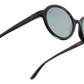 The Iris - Sunglasses in Gloss Black Vintage Grey Polarised 