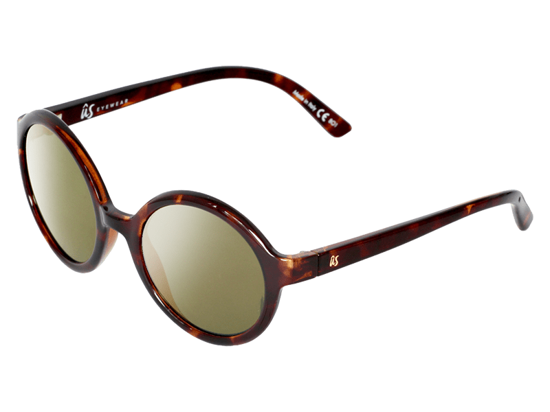 The Iris - Sunglasses in Gloss Tortoise Shell Grey Gold Chrome #gloss-tortoise-shell-grey-gold-chrome