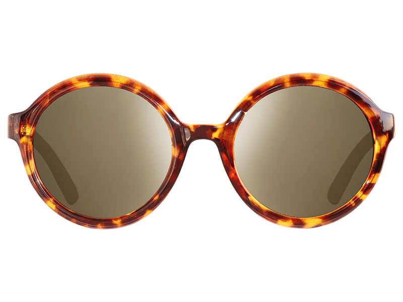 The Iris - Sunglasses in Gloss Tortoise Shell Grey Gold Chrome #gloss-tortoise-shell-grey-gold-chrome
