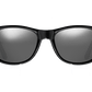 The Maty - Sunglasses in Gloss Black Grey Silver Chrome 