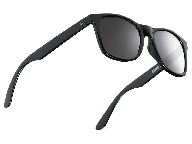 The Maty - Sunglasses in Gloss Black Grey Silver Chrome #gloss-black-grey-silver-chrome