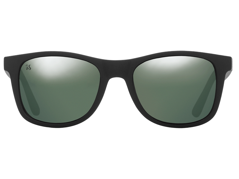 The Maty - Sunglasses in Matte Black Vintage Grey Polarised #matte-black-vintage-grey-polarised
