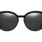 The Nathi - Sunglasses in Gloss Black Vintage Grey 