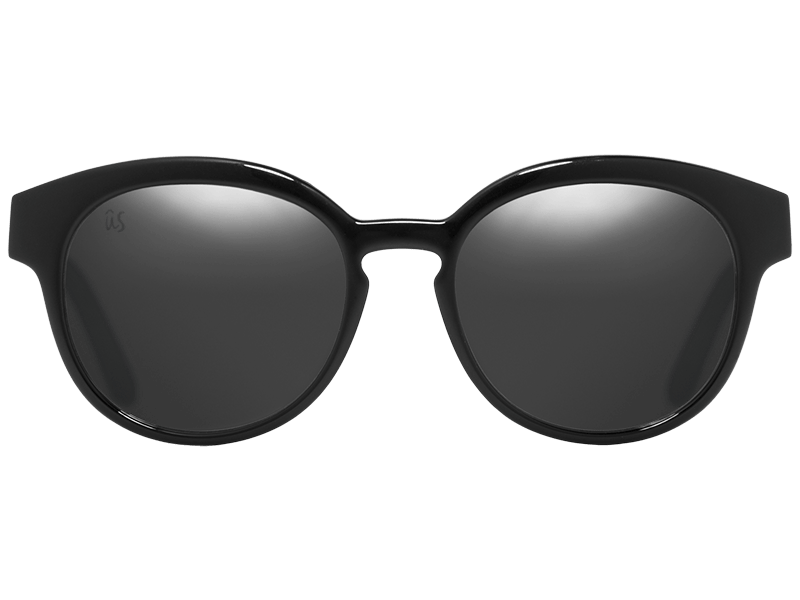 The Nathi - Sunglasses in Gloss Black Vintage Grey #gloss-black-vintage-grey
