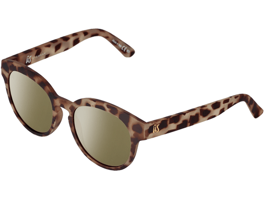 The Nathi - Sunglasses in Matte Tortoise Shell Gold Chrome #matte-tortoise-shell-gold-chrome