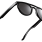 The Neos - Sunglasses in Gloss Black Grey Silver Chrome Lenses 