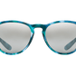 The Nobis - Sunglasses in Gloss Blue Tortoise Shell Grey Chrome 