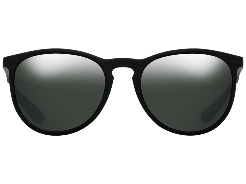 The Nobis - Sunglasses in Matte Black Vintage Grey Polarised #matte-black-vintage-grey-polarised