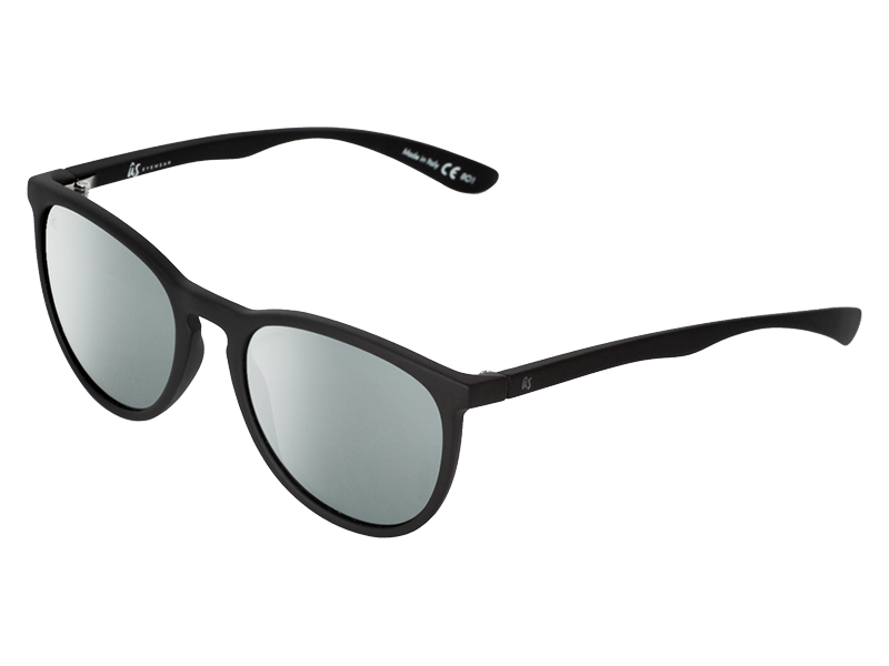 The Nobis - Sunglasses in Matte Black Vintage Grey Silver Chrome #matte-black-vintage-grey-silver-chrome
