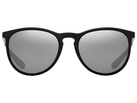 The Nobis - Sunglasses in Matte Black Vintage Grey Silver Chrome #matte-black-vintage-grey-silver-chrome