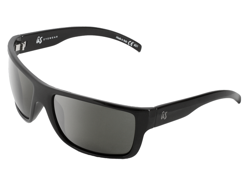 The Tatou - Sunglasses in Gloss Black Grey Polarized #gloss-black-grey-polarized